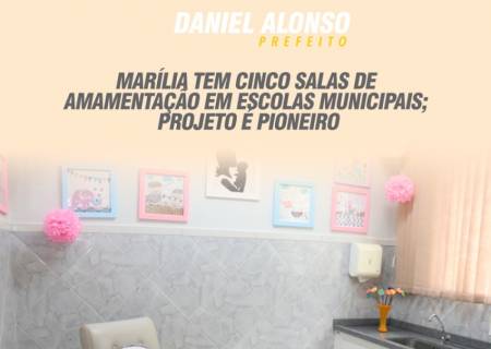 Marlia tem cinco salas de amamentao em escolas municipais; projeto  pioneiro