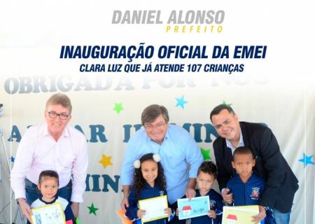 Inaugurao oficial da Emei Clara Luz que j atende 107 crianas 