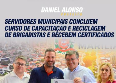 Servidores municipais concluem curso de capacitao e reciclagem de brigadistas