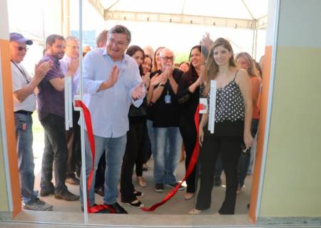 Eficincia em obra pblica, emoo de servidores e homenagens marcam inaugurao da USF Palmital