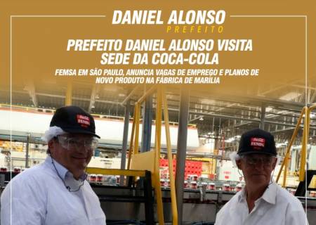 Prefeito Daniel Alonso visita sede da Coca-Cola Femsa em So Paulo