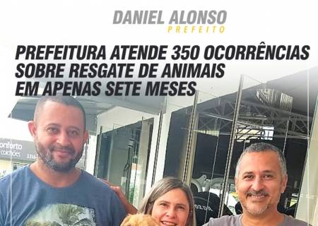 Prefeitura atende 350 ocorrncias sobre resgate de animais em apenas sete meses